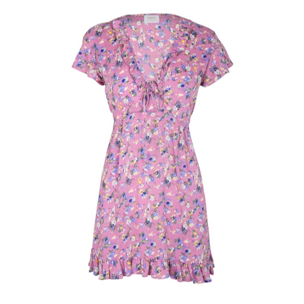 NWOT Auguste the Label purple floral mini dress